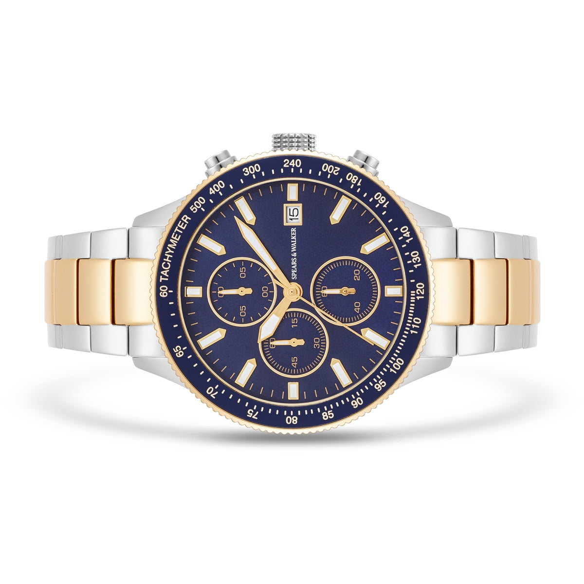 Herren Chronograph bicolor Edelstahl bicolor