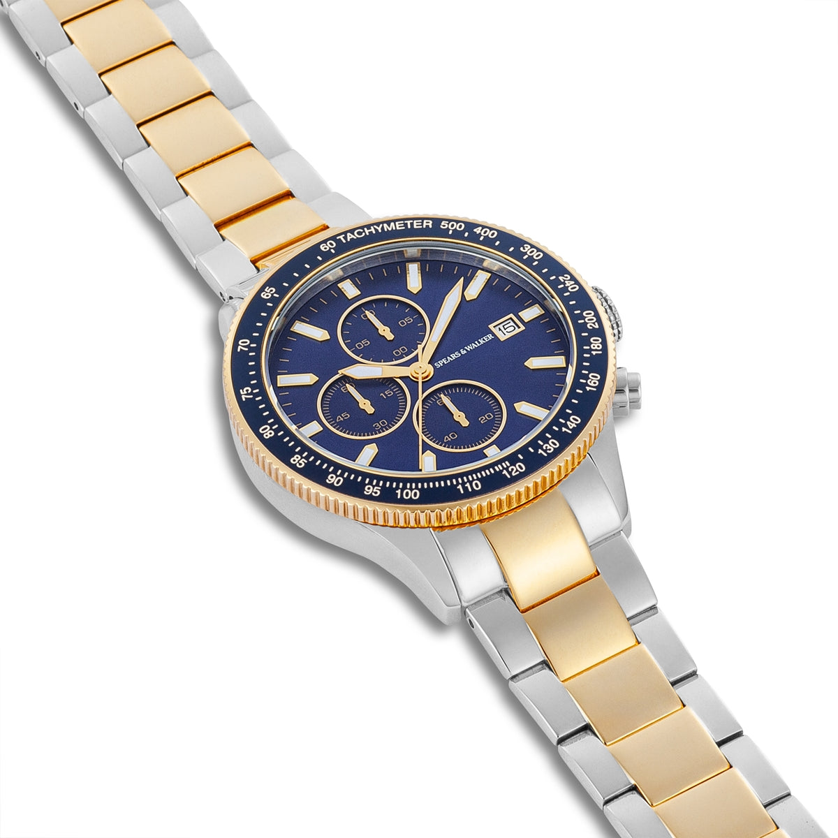 Herren Chronograph bicolor Edelstahl bicolor