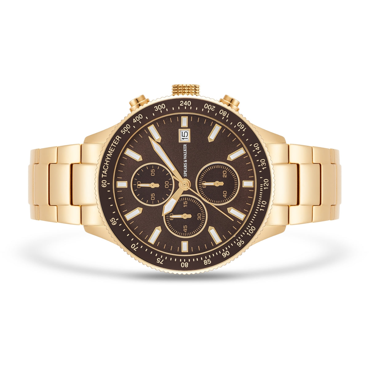 Herren Chronograph gelbgold Edelstahl gelbgold