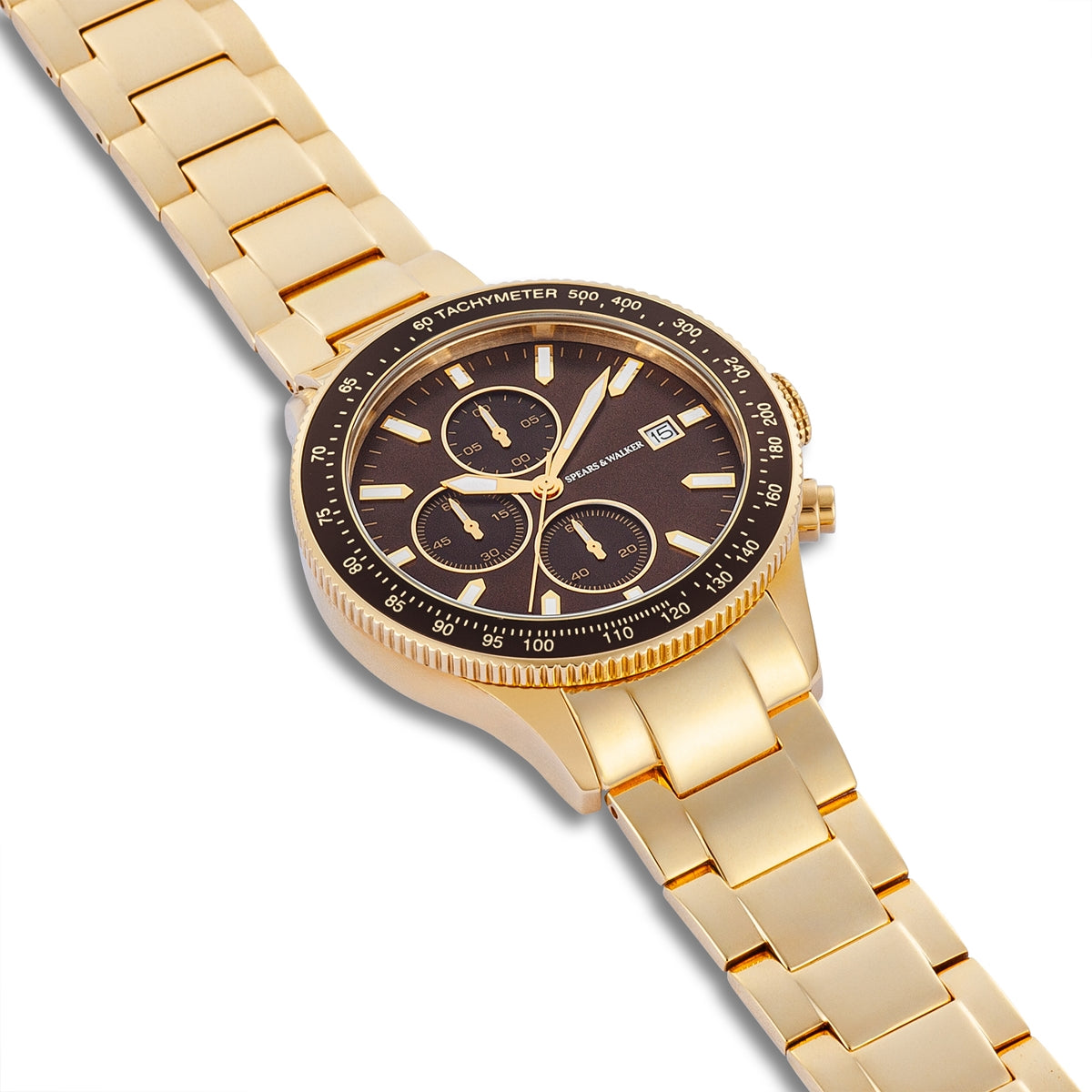 Herren Chronograph gelbgold Edelstahl gelbgold