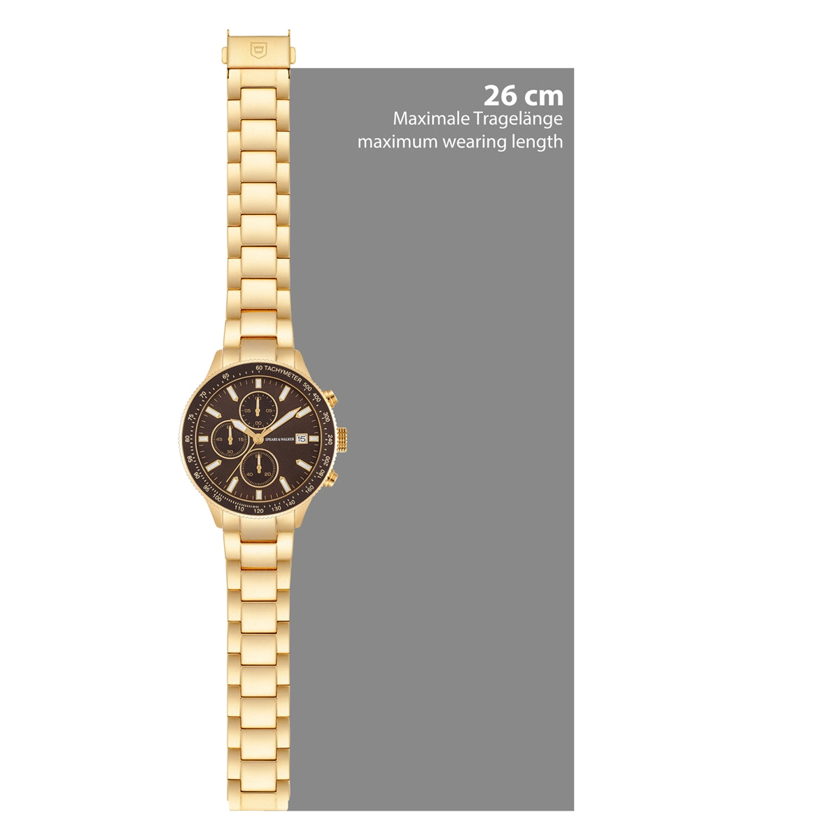 Herren Chronograph gelbgold Edelstahl gelbgold