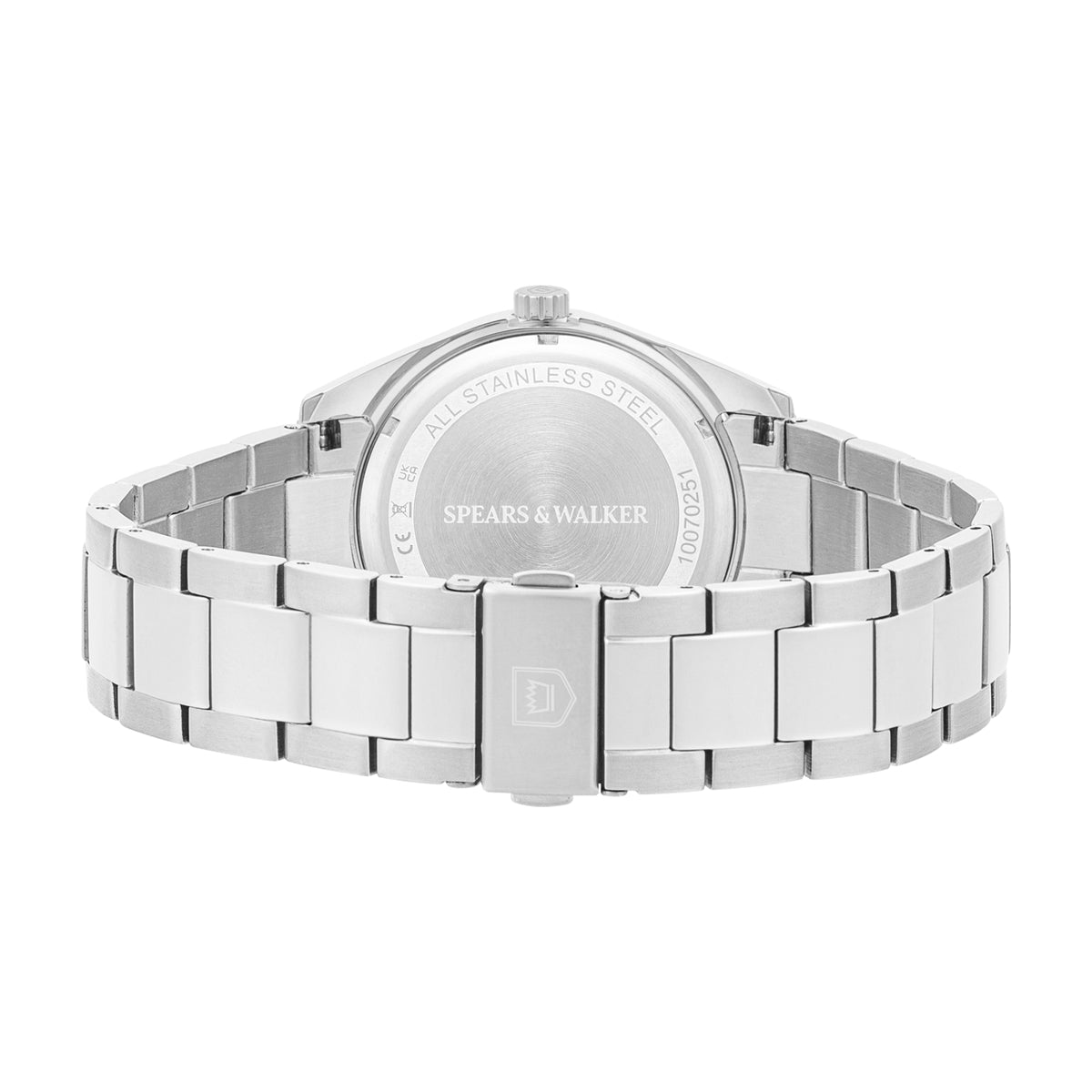 Herren Quarzuhr silber Edelstahl silber