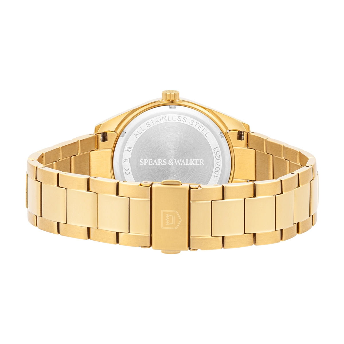 Herren Quarzuhr gelbgold Edelstahl gelbgold