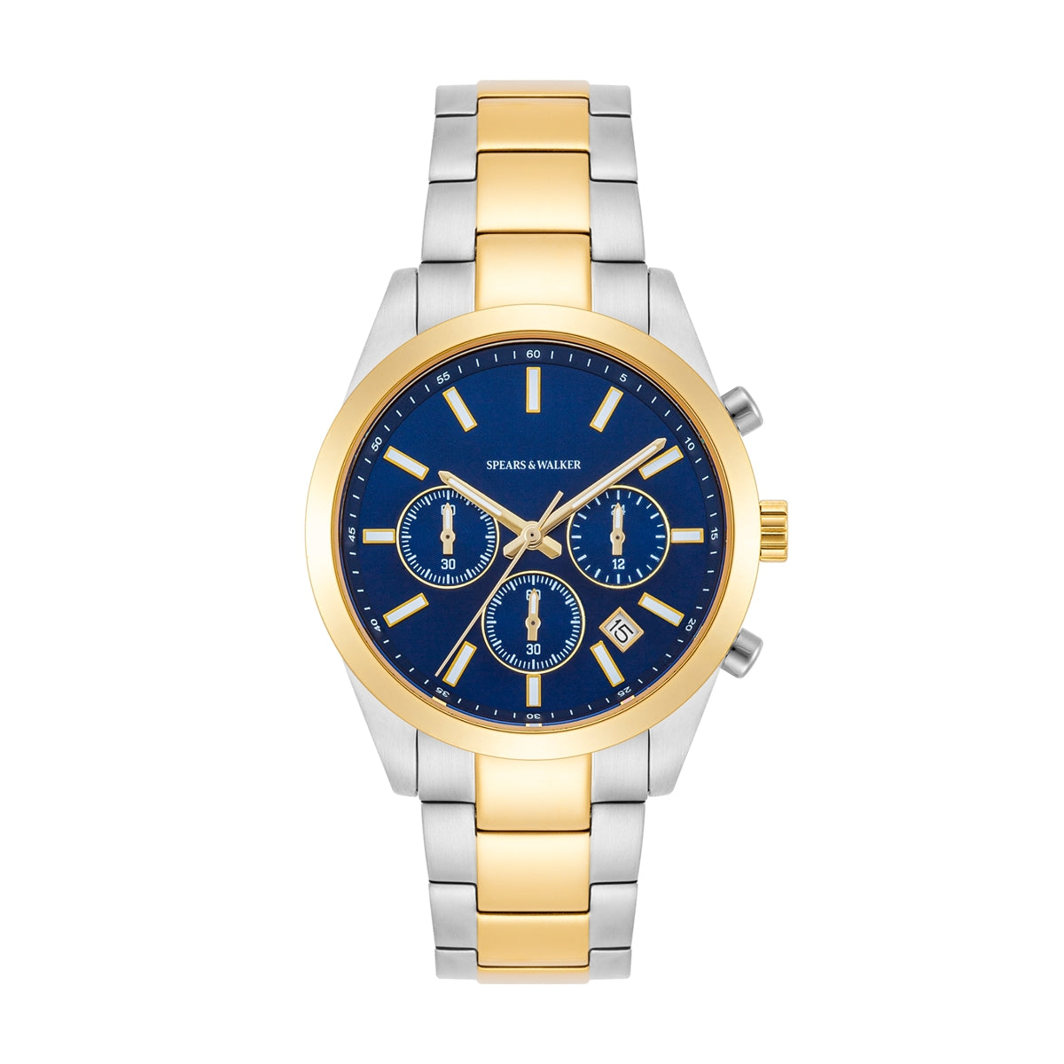 Herren Chronograph bicolor Edelstahl bicolor