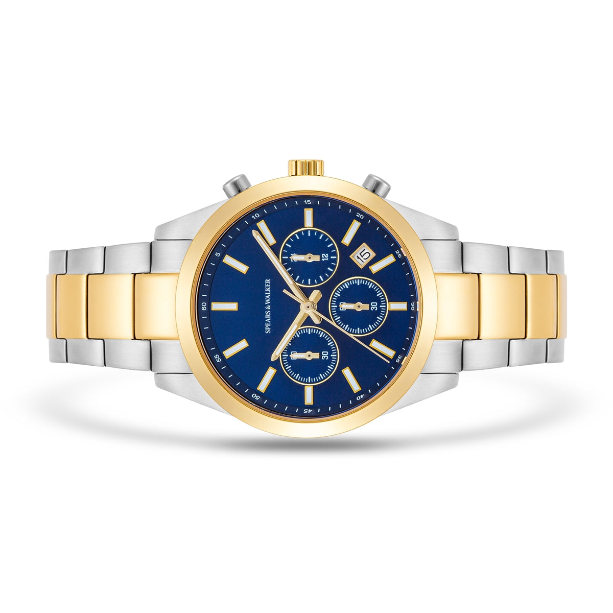 Herren Chronograph bicolor Edelstahl bicolor
