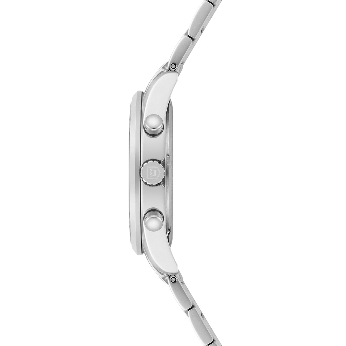 Herren Chronograph silber Edelstahl silber