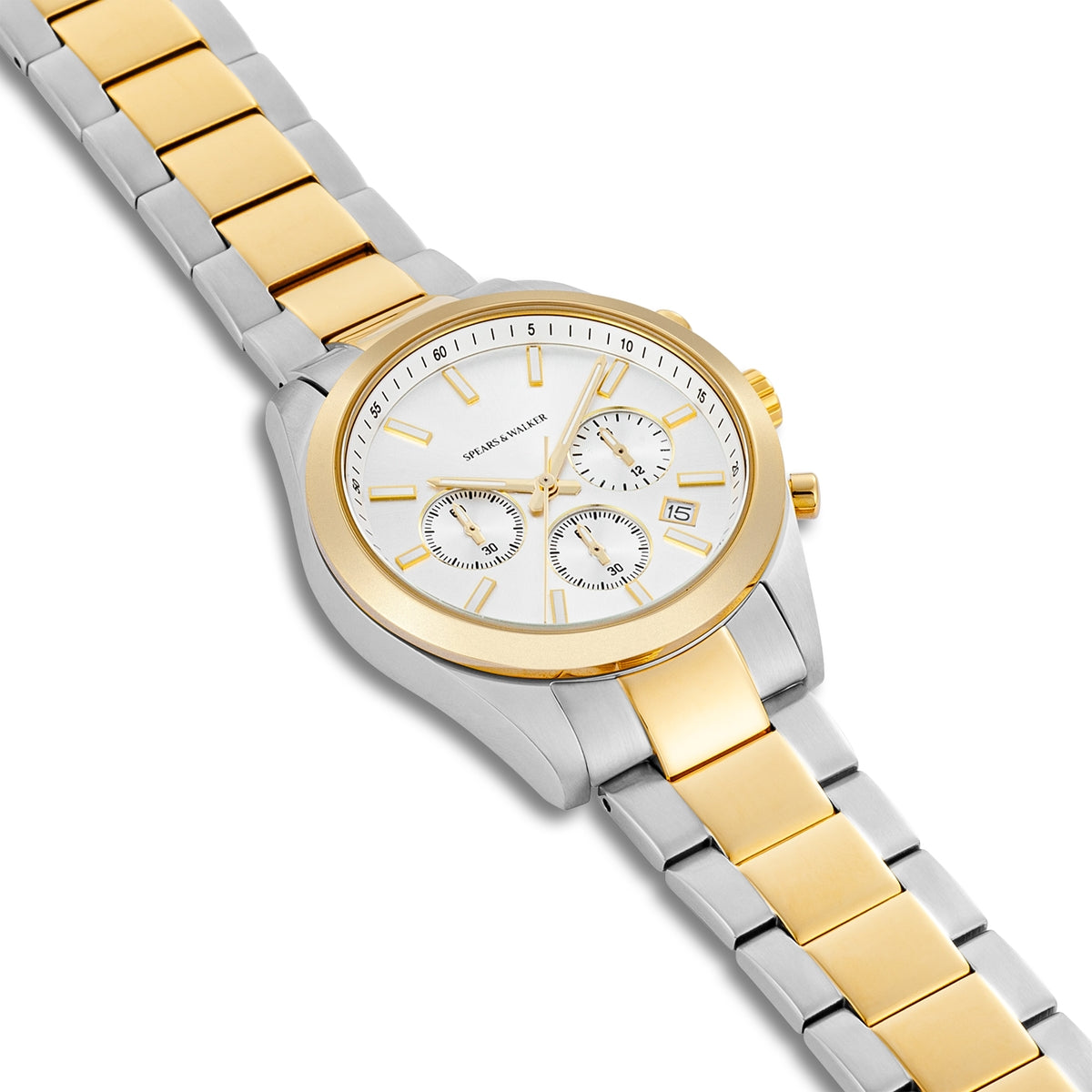 Herren Chronograph bicolor Edelstahl bicolor