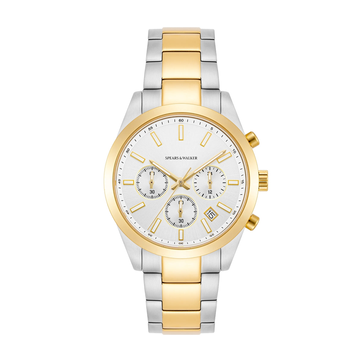 Herren Chronograph bicolor Edelstahl bicolor