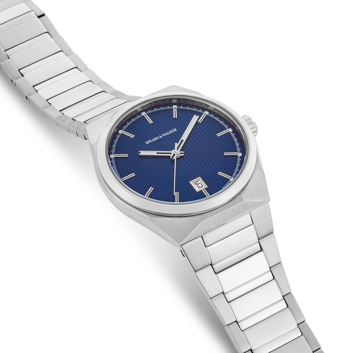 Herren Quarzuhr silber Edelstahl silber