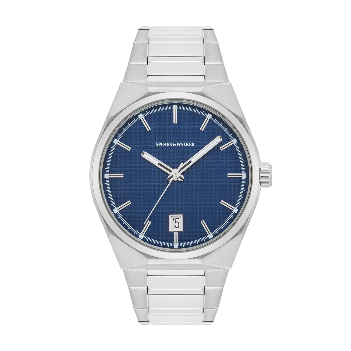 Herren Quarzuhr silber Edelstahl silber