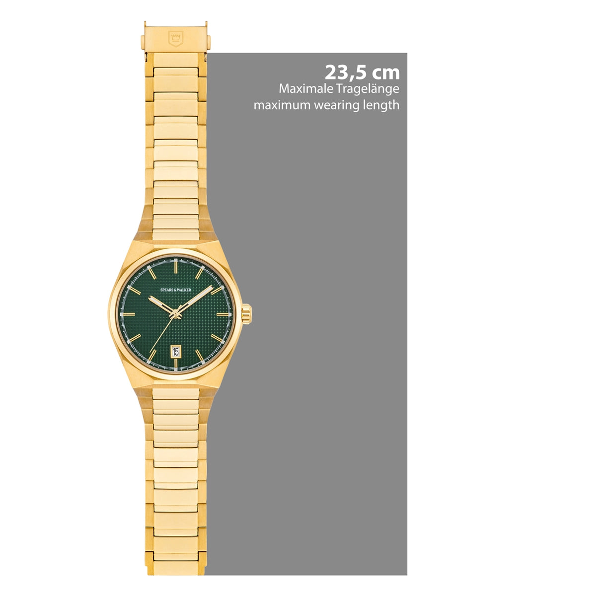 Herren Quarzuhr gelbgold Edelstahl gelbgold