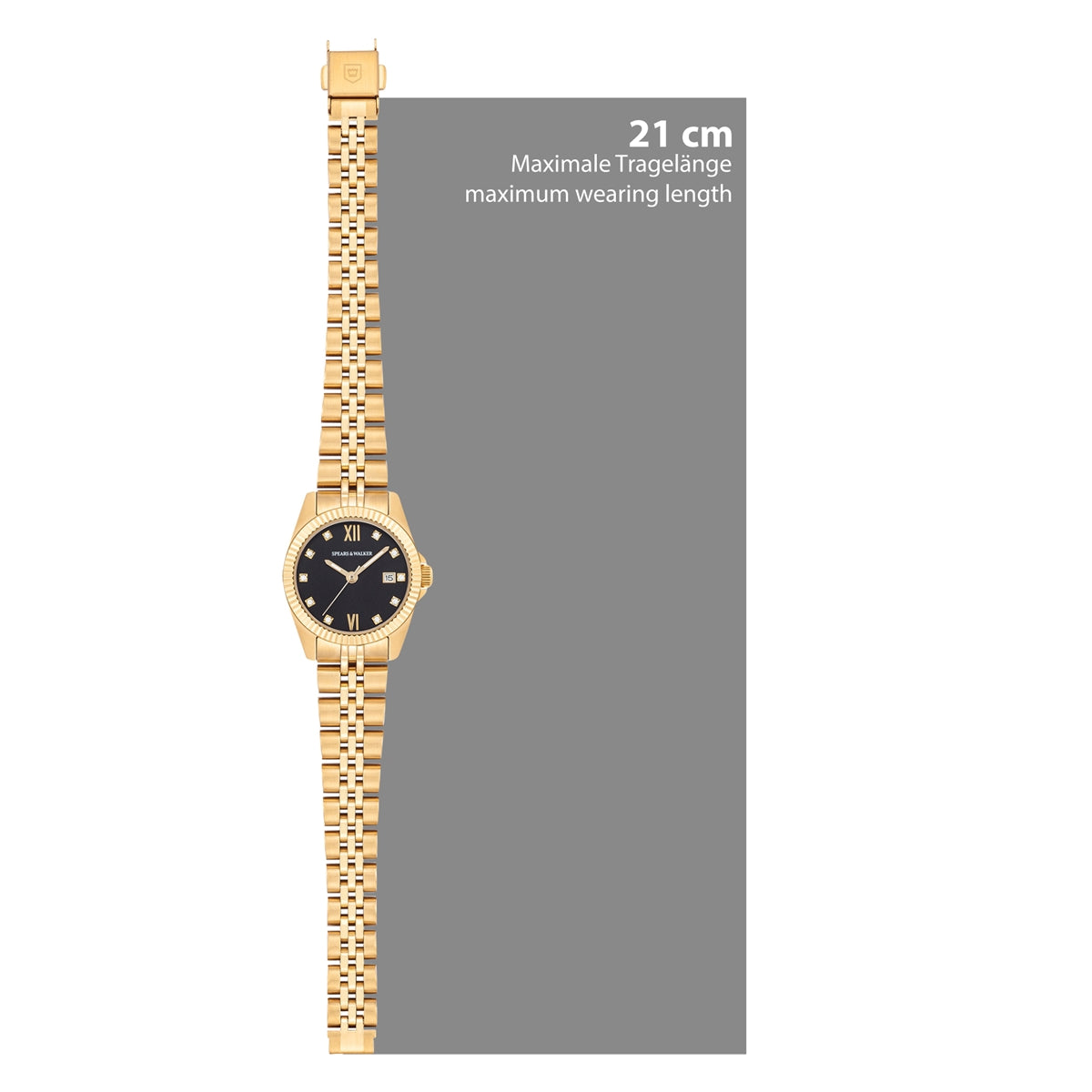 Damen Quarzuhr gelbgold Edelstahl gelbgold