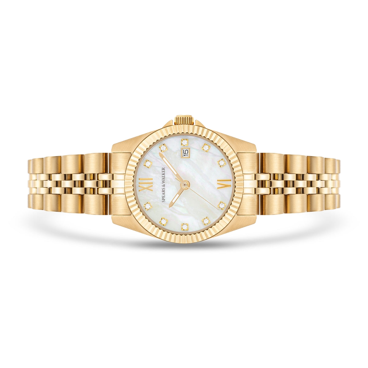 Damen Quarzuhr gelbgold Edelstahl gelbgold