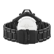 Herren Quarzuhr schwarz Edelstahl schwarz