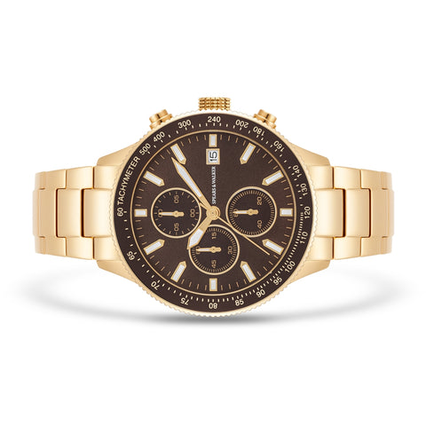 Herren Chronograph gelbgold Edelstahl gelbgold