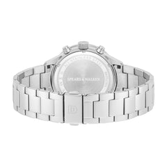 Herren Chronograph silber Edelstahl silber