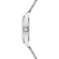 Herren Quarzuhr silber Edelstahl silber