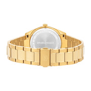 Herren Quarzuhr gelbgold Edelstahl gelbgold