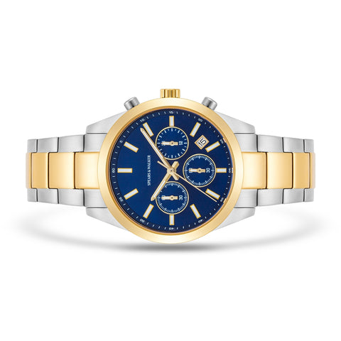 Herren Chronograph bicolor Edelstahl bicolor