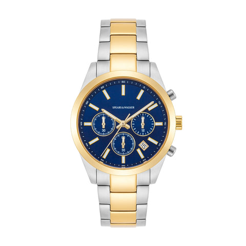 Herren Chronograph bicolor Edelstahl bicolor