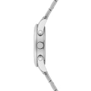 Herren Chronograph silber Edelstahl silber