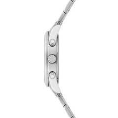 Herren Chronograph silber Edelstahl silber