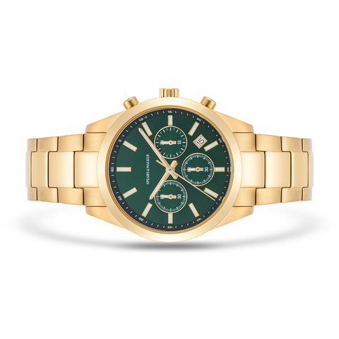 Herren Chronograph gelbgold Edelstahl gelbgold