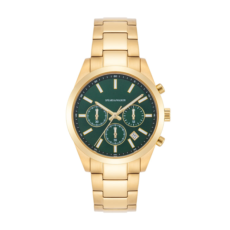 Herren Chronograph gelbgold Edelstahl gelbgold