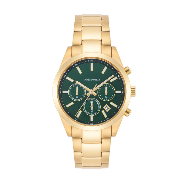 Herren Chronograph gelbgold Edelstahl gelbgold