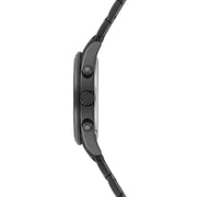 Herren Chronograph schwarz Edelstahl schwarz