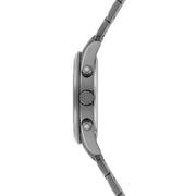 Herren Chronograph grau Edelstahl grau