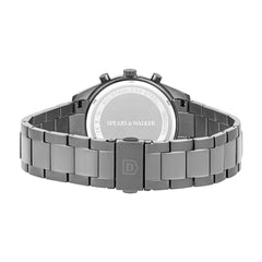 Herren Chronograph grau Edelstahl grau
