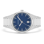 Herren Quarzuhr silber Edelstahl silber