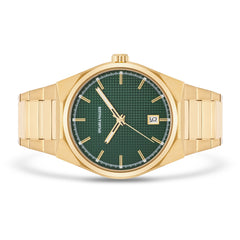 Herren Quarzuhr gelbgold Edelstahl gelbgold