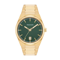 Herren Quarzuhr gelbgold Edelstahl gelbgold