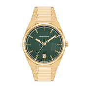 Herren Quarzuhr gelbgold Edelstahl gelbgold