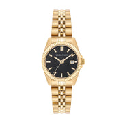 Damen Quarzuhr gelbgold Edelstahl gelbgold