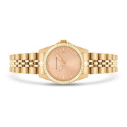 Damen Quarzuhr gelbgold Edelstahl gelbgold