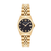 Damen Quarzuhr gelbgold Edelstahl gelbgold