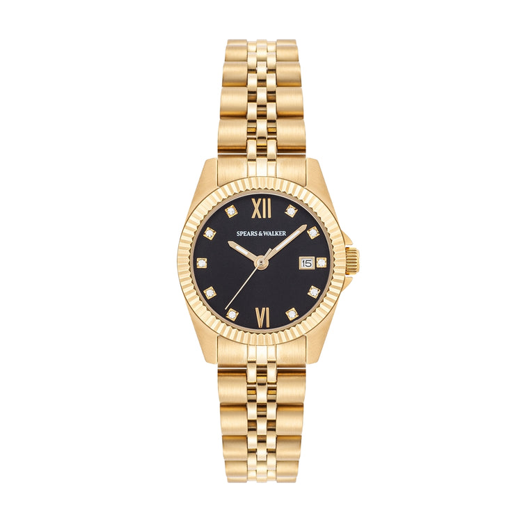 Damen Quarzuhr gelbgold Edelstahl gelbgold