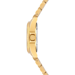 Damen Quarzuhr gelbgold Edelstahl gelbgold