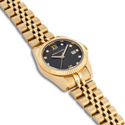 Damen Quarzuhr gelbgold Edelstahl gelbgold