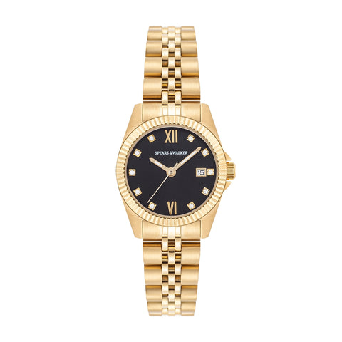 Damen Quarzuhr gelbgold Edelstahl gelbgold