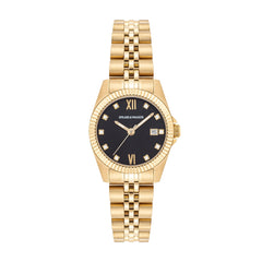 Damen Quarzuhr gelbgold Edelstahl gelbgold