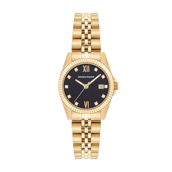 Damen Quarzuhr gelbgold Edelstahl gelbgold
