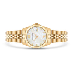 Damen Quarzuhr gelbgold Edelstahl gelbgold