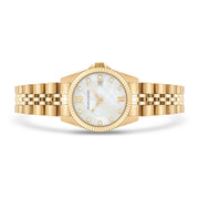 Damen Quarzuhr gelbgold Edelstahl gelbgold
