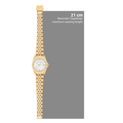 Damen Quarzuhr gelbgold Edelstahl gelbgold