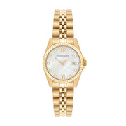 Damen Quarzuhr gelbgold Edelstahl gelbgold