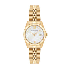 Damen Quarzuhr gelbgold Edelstahl gelbgold